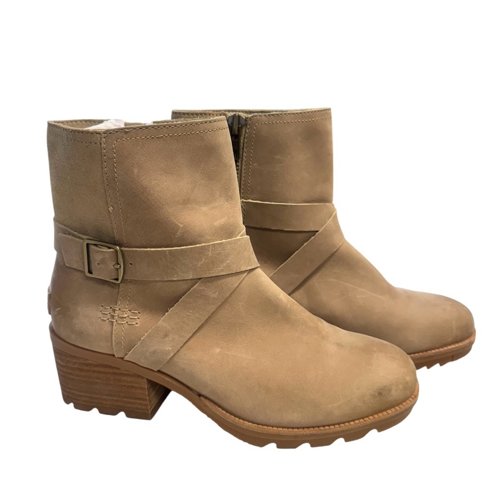 Sorel Cate Buckle Women's Tan Ankle Boots Size 7